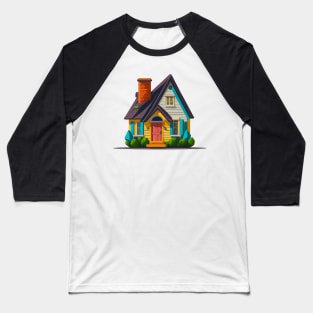 Cute House Baseball T-Shirt